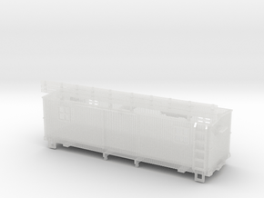 HOn30 25 foot MOW Boxcar type B in Clear Ultra Fine Detail Plastic