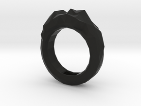 Mountain Ring in Black Premium Versatile Plastic