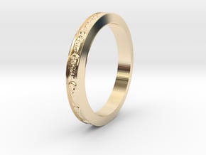 Wedding Band Jewellery Ring RWJSP49 in 14k Gold Plated Brass: 9 / 59