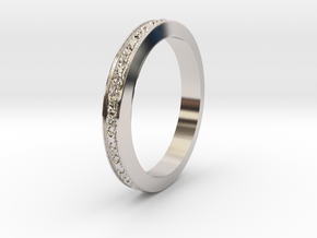 Wedding Band Jewellery Ring RWJSP46 in Platinum: 8 / 56.75