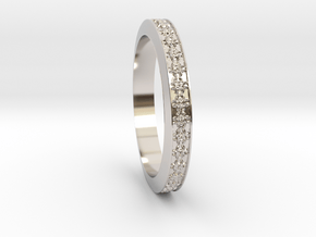 Wedding Band Jewellery Ring RWJSP45 in Platinum: 8 / 56.75