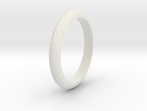Wedding Band Jewellery Ring RWJSP43 in White Natural Versatile Plastic: 8 / 56.75