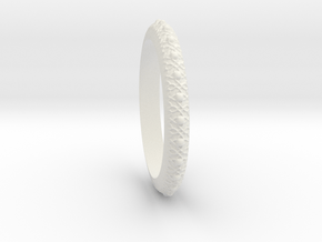Wedding Band Jewellery Ring RWJSP42 in White Natural Versatile Plastic: 8 / 56.75