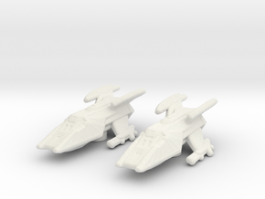 Klingon Toron Shuttle (STO) 1/700 Attack Wing x2 in White Natural Versatile Plastic