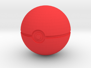 Pokeball in Red Processed Versatile Plastic