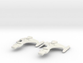 Klingon Vor'cha Class (Fighter Module) 1/15000 x2 in White Natural Versatile Plastic
