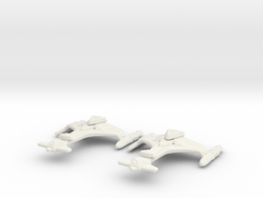 Klingon Vor'cha Class (Torpedo Module) 1/15000 x2 in White Natural Versatile Plastic
