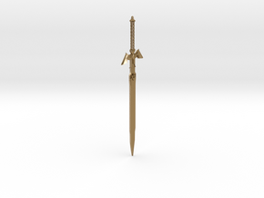 Zelda Master Sword in Polished Gold Steel