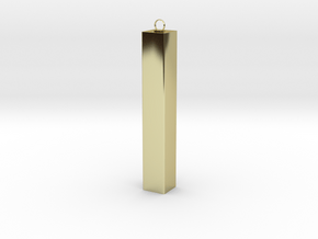 Women's Gold Bar Pendant 18K - 18K Gold Necklace in 18K Yellow Gold