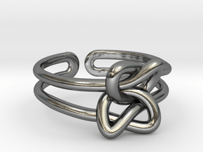 Double knot in Polished Silver