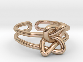 Double knot in 9K Rose Gold 