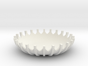 Vatca Bowl in White Natural Versatile Plastic