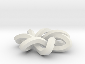 sm 7-1 mobius 360 degree twist in White Natural Versatile Plastic