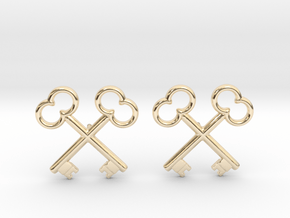 The Society of the Crossed Keys Lapel Pins in 14K Yellow Gold