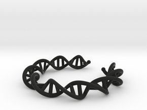 DNA Bracelet in Black Natural Versatile Plastic