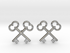 The Society of the Crossed Keys Lapel Pins in Polished Silver