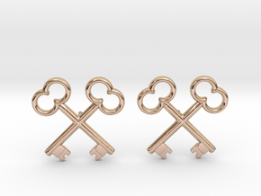 The Society of the Crossed Keys Lapel Pins in 9K Rose Gold 