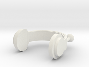 Pepper headphones in White Natural TPE (SLS): Small