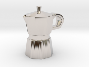 Coffee Express in Rhodium Plated Brass