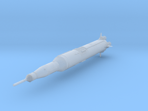 1/2500 Scale Saturn V Rocket in Tan Fine Detail Plastic