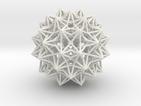Compound of 20 Octahedra in White Natural Versatile Plastic