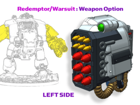 Left - Atlas Redemptor: V1 Missile Launcher in Tan Fine Detail Plastic