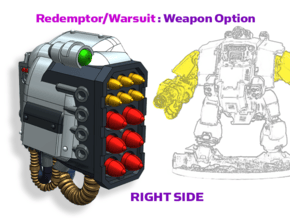 Right - Atlas Redemptor: V1 Missile Launcher in Tan Fine Detail Plastic