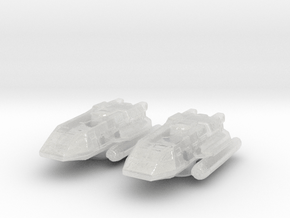 Moore Type Shuttle (KTL) 1/700 Attack Wing x2 in Clear Ultra Fine Detail Plastic