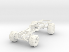 28mm orc truck chassis 4x2 in White Smooth Versatile Plastic