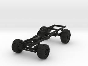 28mm orc truck chassis 4x2 in Black Smooth Versatile Plastic