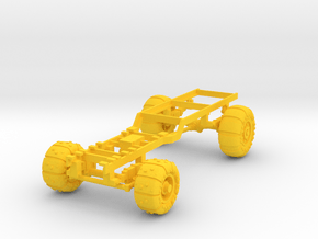 28mm orc truck chassis 4x2 in Yellow Smooth Versatile Plastic