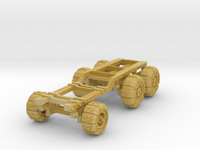 Truck chassis with wheels - downloadable in Tan Fine Detail Plastic