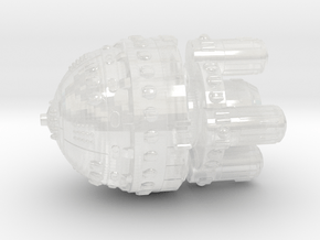 Vilani Battleship in Clear Ultra Fine Detail Plastic