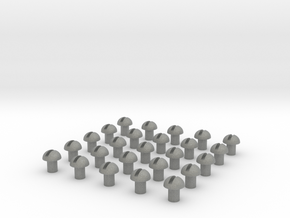 3mm peg screw head plugs x25 in Gray PA12