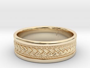Fountain Ring Custom v3 size 8.5 in 9K Yellow Gold 
