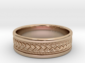 Fountain Ring Custom size 9.25 in 9K Rose Gold 