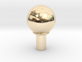 KDB001 Spherical Bollard 1-24 in 14k Gold Plated Brass