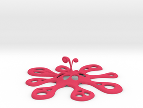 Shower Drain Cover_Alien.v2 in Pink Smooth Versatile Plastic
