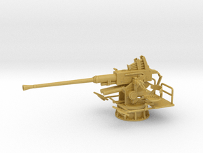 1/20 USN Single 40mm Bofors [UnElevated] in Tan Fine Detail Plastic