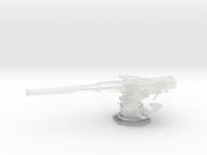 1/40 USN 4"/50 (10.2 cm) Deck Gun in Clear Ultra Fine Detail Plastic