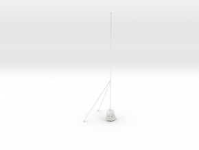 1/35 USN Fletcher Flag Pole Bow in Clear Ultra Fine Detail Plastic