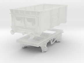 HO-scale BR diagram 1/102 welded 16t coal wagon  in Clear Ultra Fine Detail Plastic
