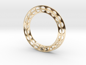 Self-Perforation in 14k Gold Plated Brass
