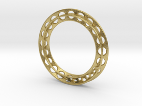 Self-Perforation in Natural Brass