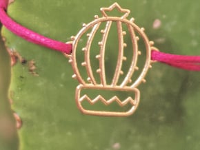 CactusBola-Bracelet in Polished Brass