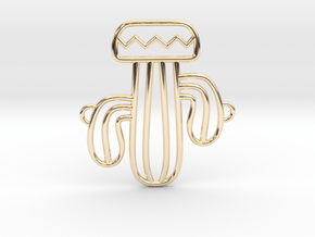 Cactus Arms Bracelet in 14K Yellow Gold