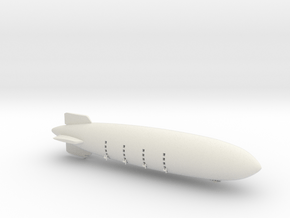 1/700 Scale USS Macon Airship in White Natural Versatile Plastic