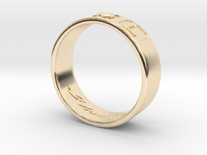 S and L Ring size 5.5 in Vermeil