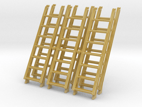 1/96 US Typical Ladders SET x6 in Tan Fine Detail Plastic