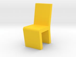 H CHAIR-01_1-25 in Yellow Smooth Versatile Plastic